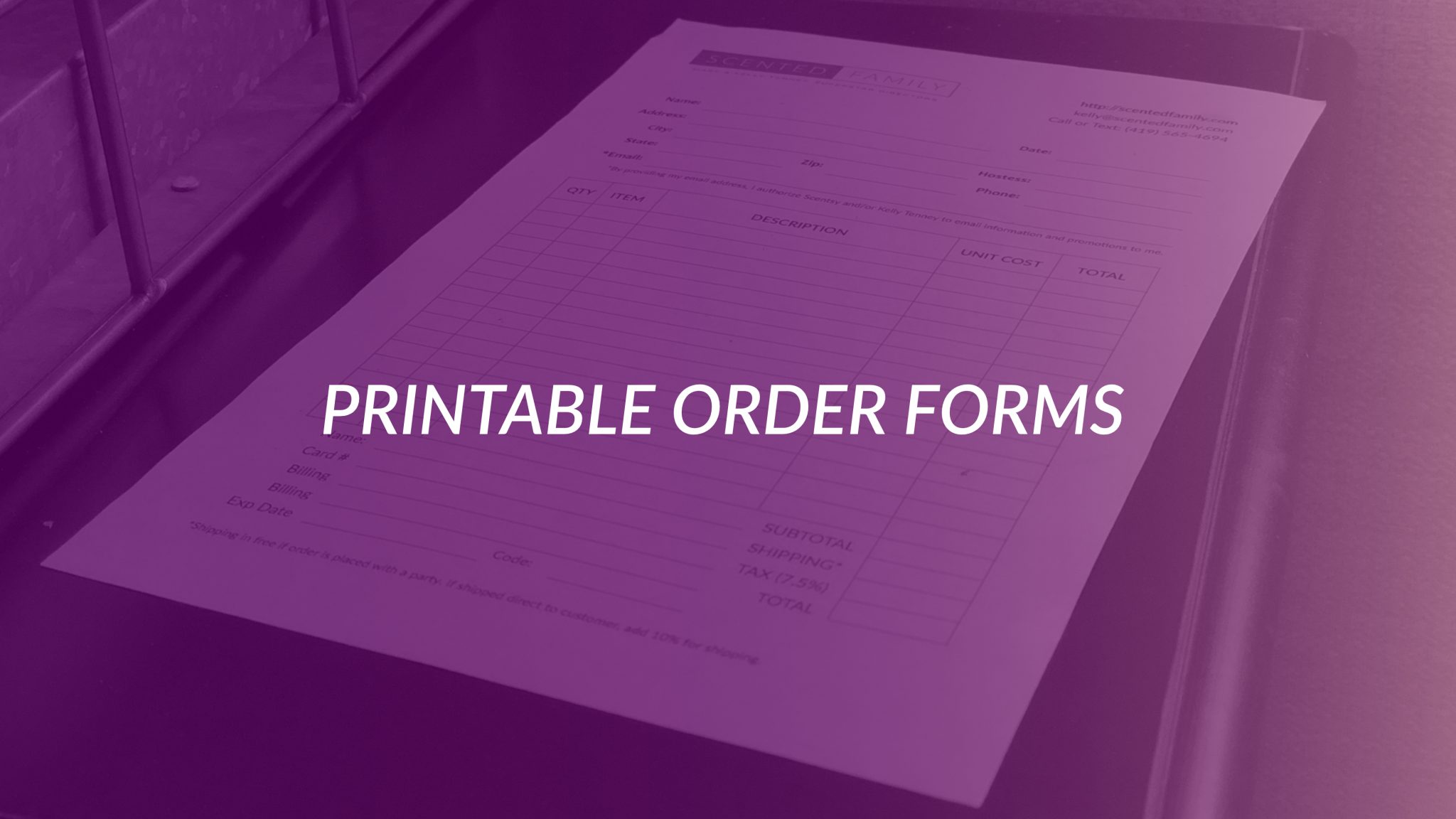Order Form